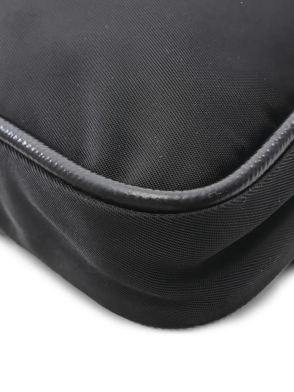Pre-owned Prada Logo-plaque Cross Bag In Black