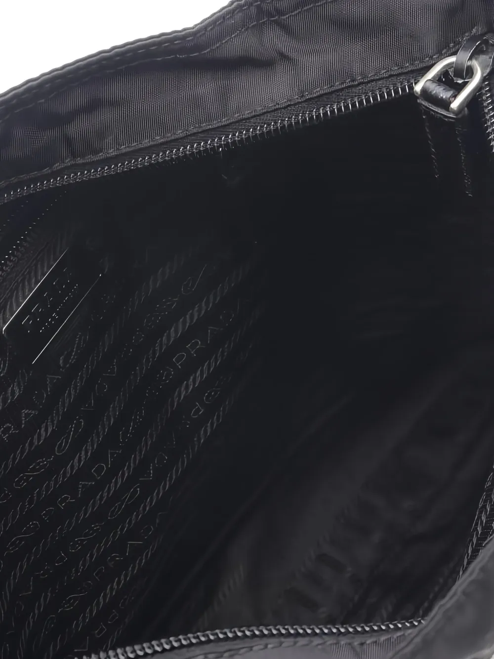 Pre-owned Prada Logo-plaque Cross Bag In Black