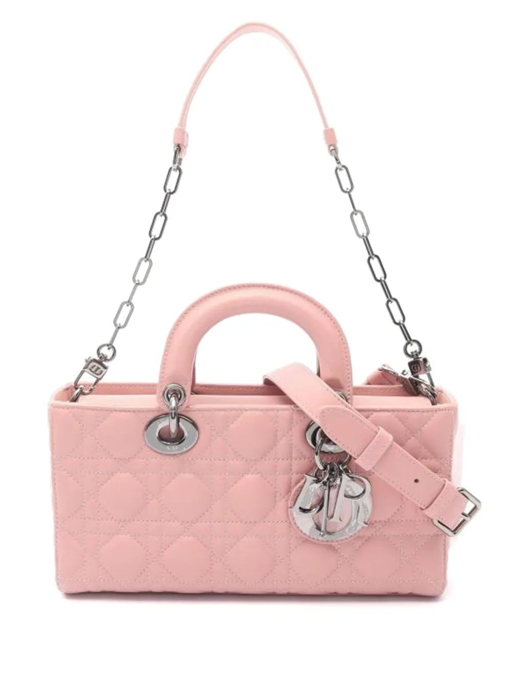 Christian Dior Pre-Owned レディ D-Joy カナージュ ハンドバッグ M - ピンク Christian Dior Pre-Owned レディ D-Joy カナージュ ハンドバッグ M - ピンク
