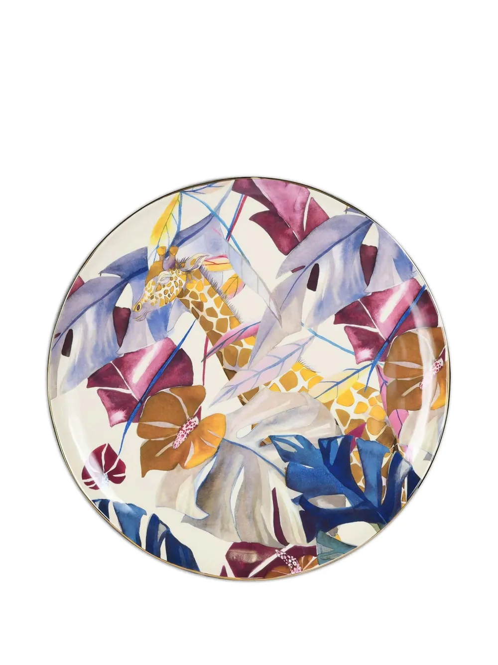 BACI MILANO Savana Giraffe serving plate - Nude