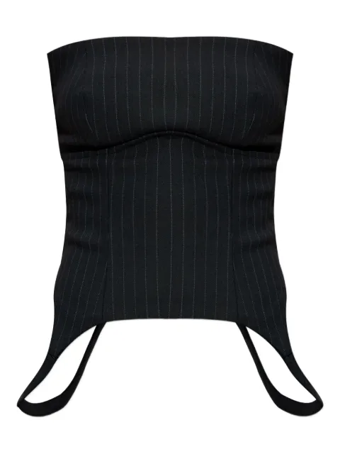 MISBHV pinstriped strapless top