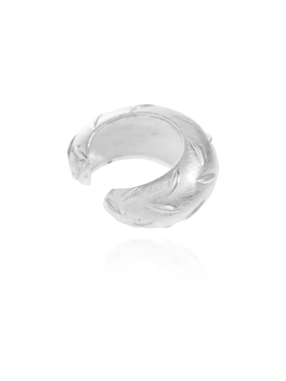 Misbhv Textured Ear Cuff In Silver