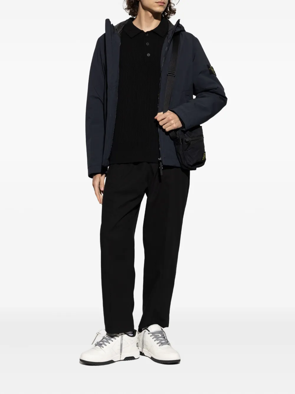 Maison Kitsuné appliqué ribbed knitwear - Zwart