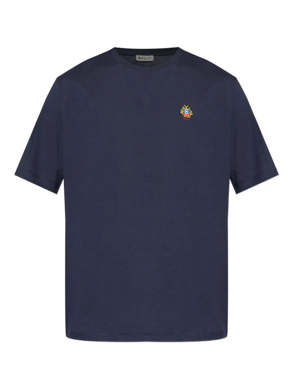 Bally logo-embroidered T-shirt | Blue | Image 1