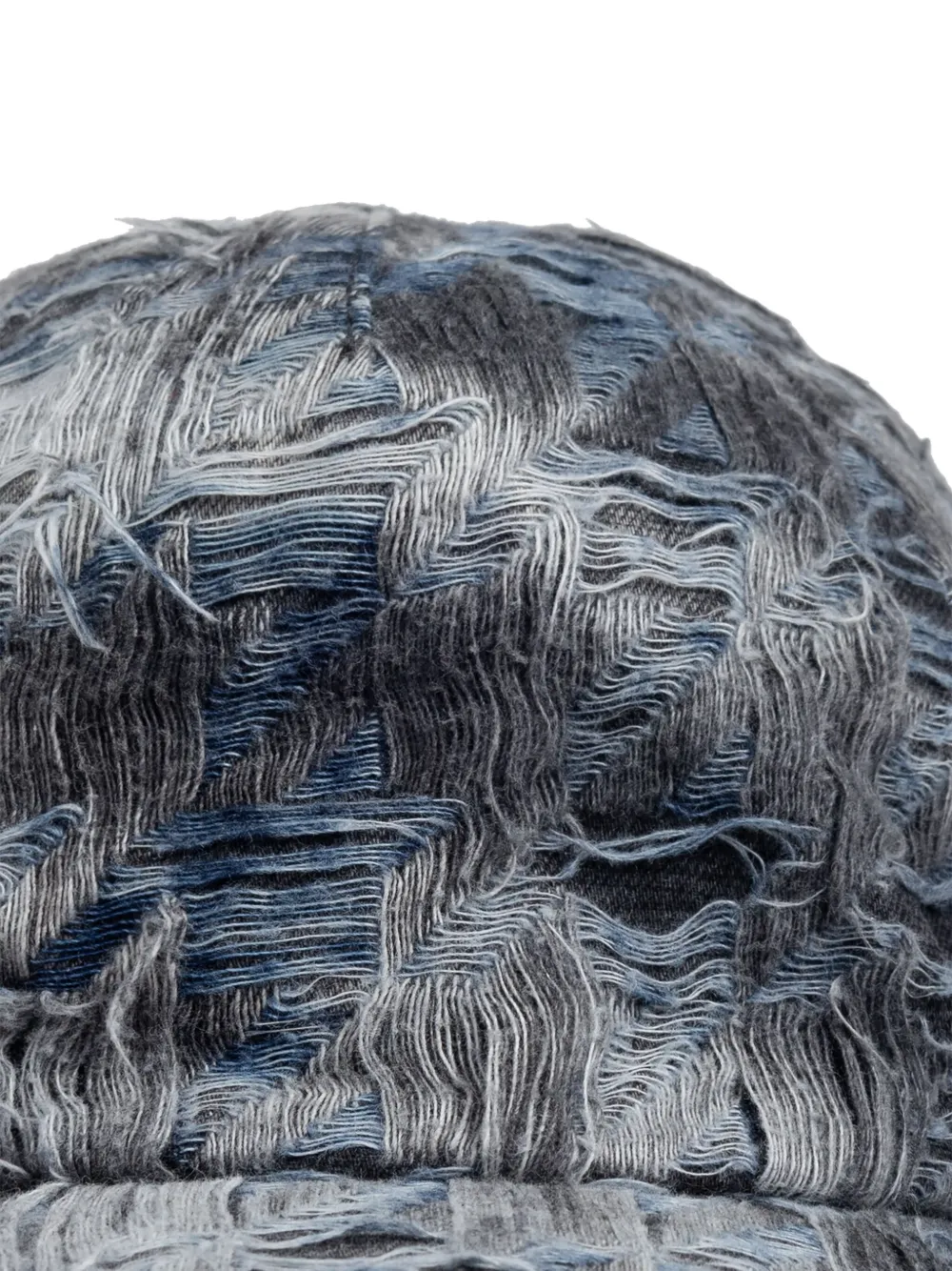 Diesel C-Pied gerafelde pet Zwart