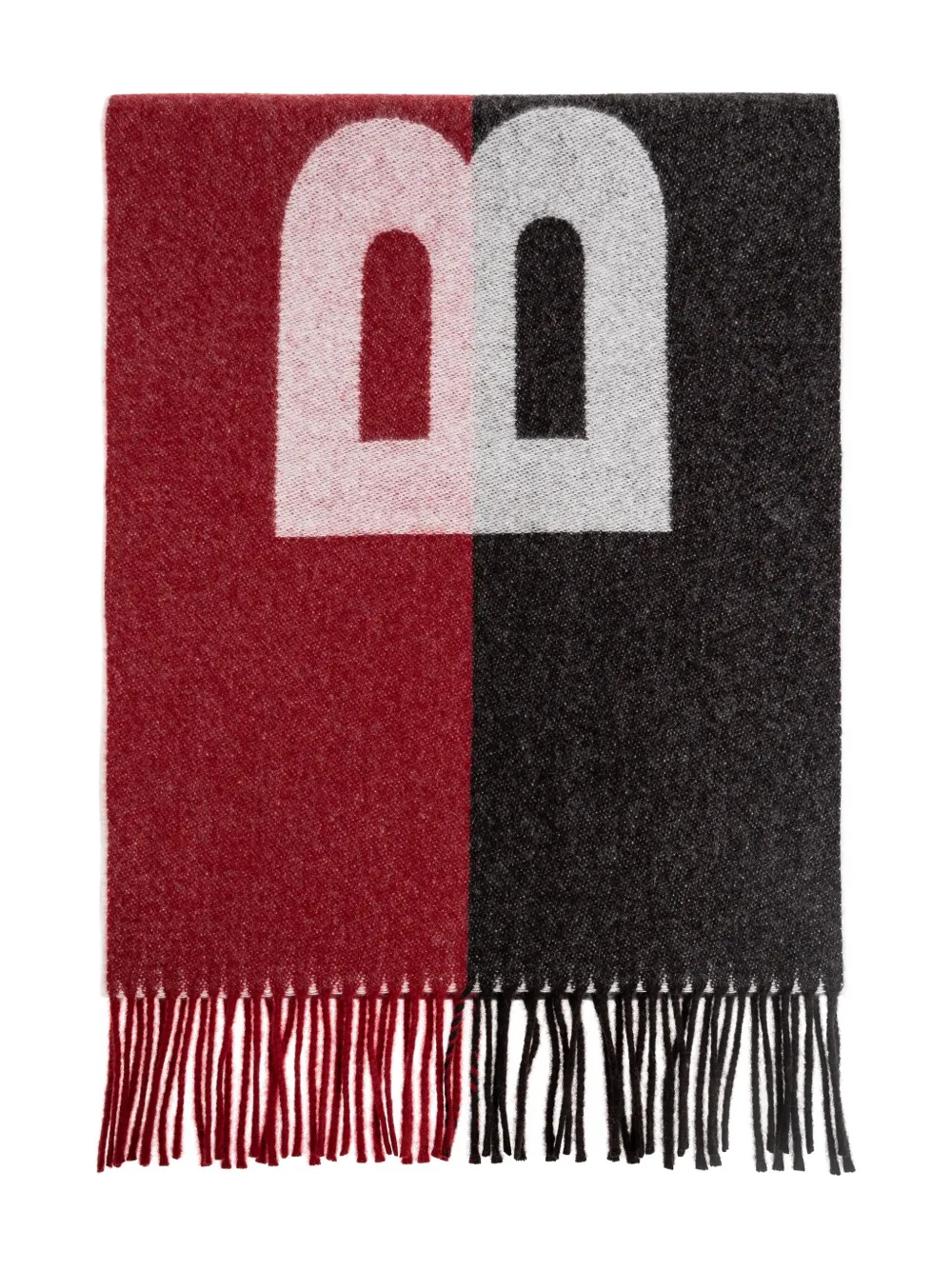 Bally mascada con logo y flecos | rojo | Image 1