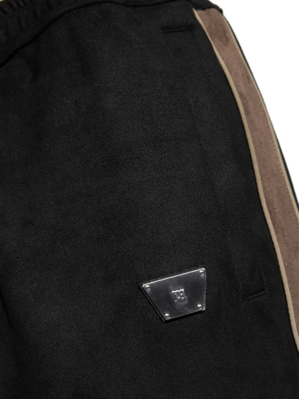 MISBHV Gestreepte trainingsbroek Zwart