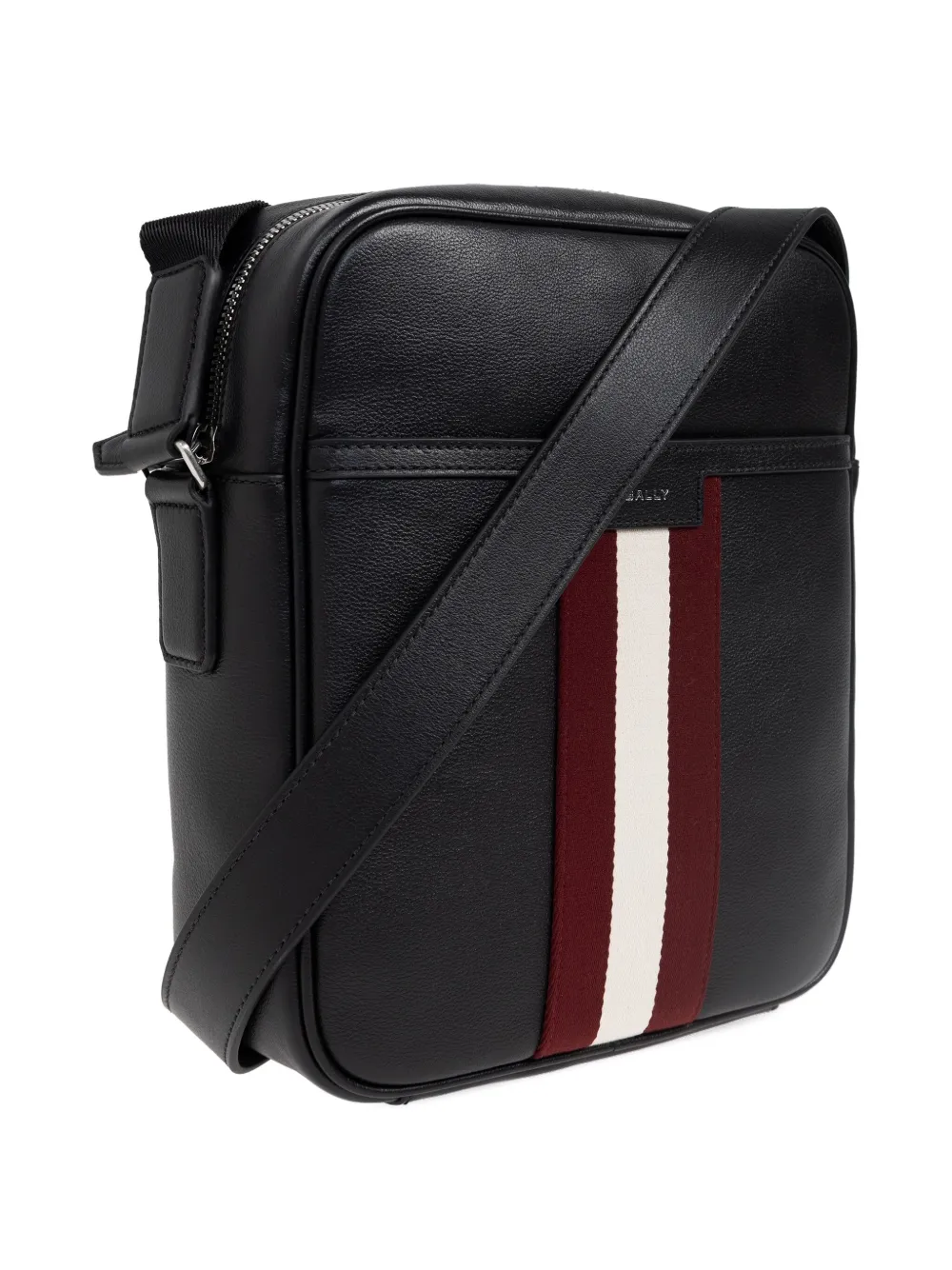 Bally Gestreepte messengertas Zwart