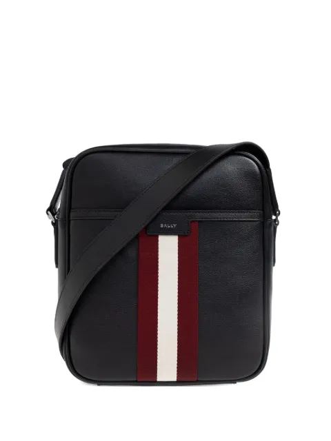 Bally striped leather messenger bag