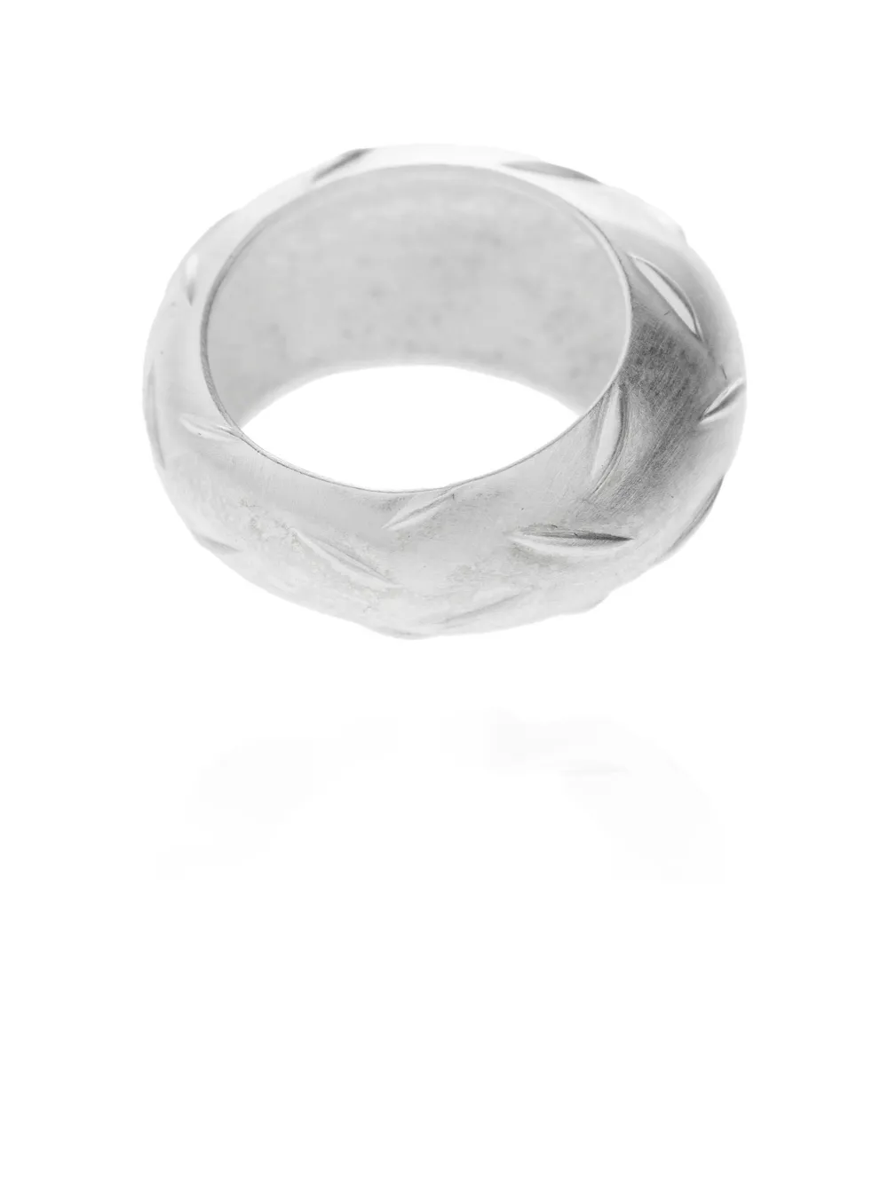 Misbhv Engraved Ring In Brown
