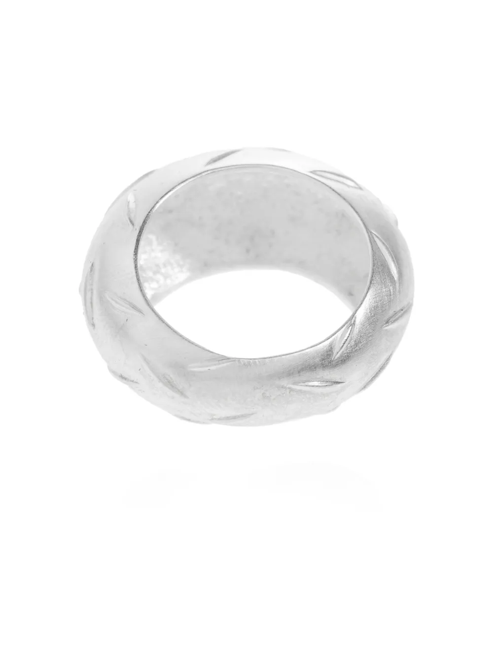 Misbhv Engraved Ring In Brown