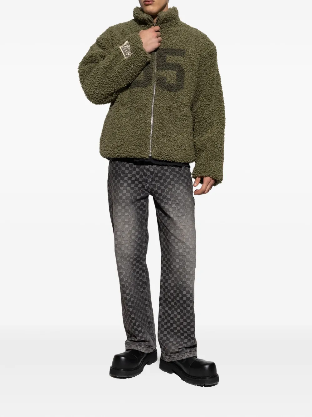 MISBHV zip-up fleece-texture jacket | Bomber Jackets | Image 2