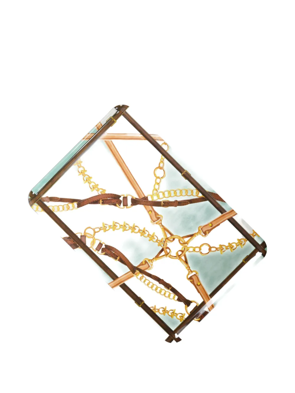 BACI MILANO chain-strap motif rectangular tray | Tableware | Image 2