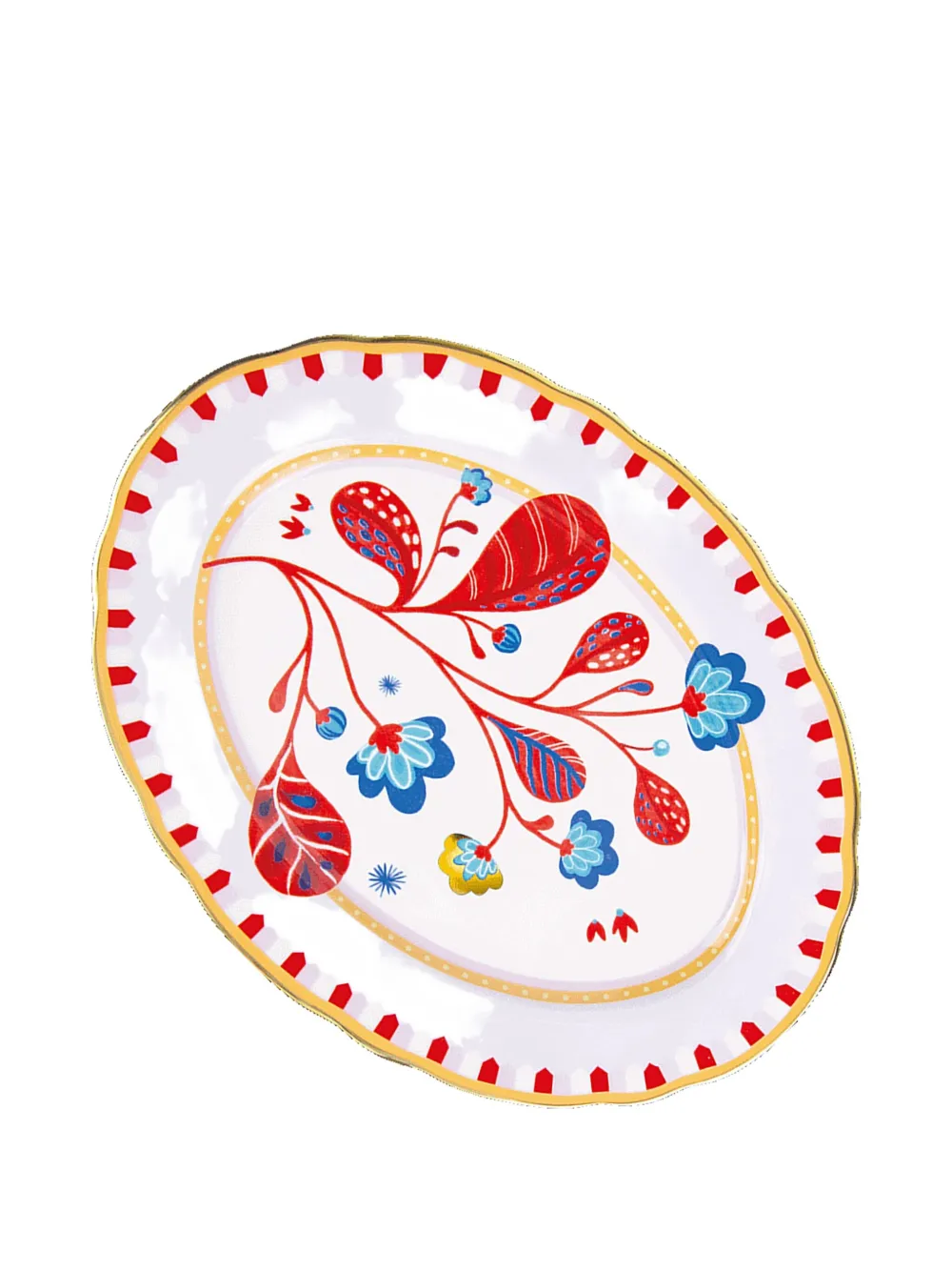 BACI MILANO Mamma Mia floral-pattern oval platter (34cm x 25cm) | Tableware | Image 2