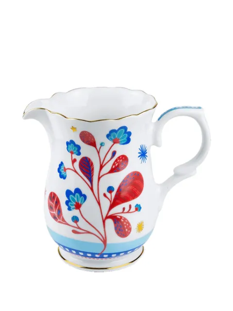 BACI MILANO floral-patterned porcelain jug (19cm)