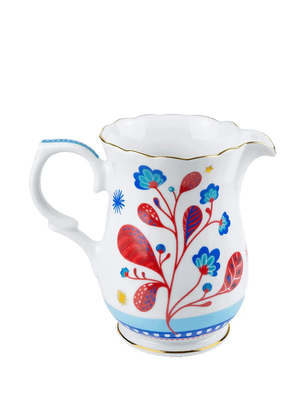 BACI MILANO floral-patterned porcelain jug (19cm) | Tableware | Image 2