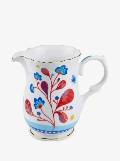 BACI MILANO floral-patterned porcelain jug (19cm)