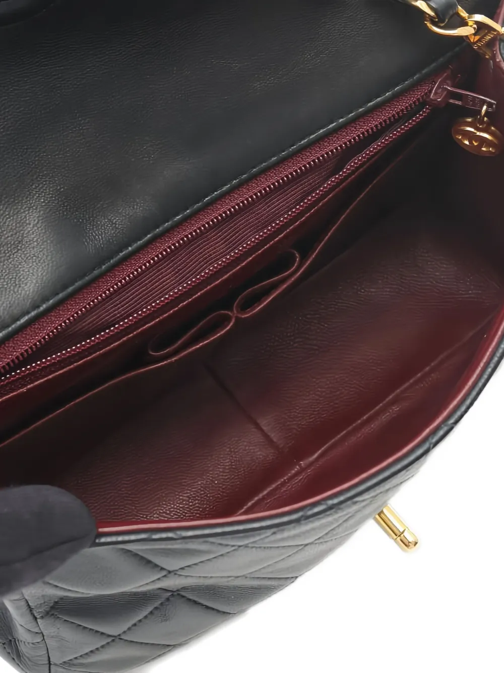 Pre-owned Chanel Classic Flap Shoulder Bag In Black