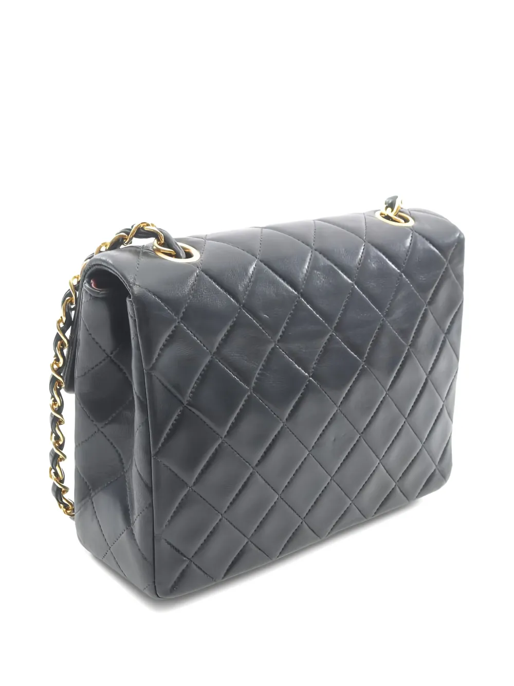 Pre-owned Chanel Classic Flap Shoulder Bag In Black