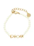 Christian Dior Pre-Owned 18K yellow gold Dio(r)evolution faux-pearl bracelet