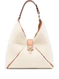 Ermanno Scervino medium shearling shoulder bag - Neutrals
