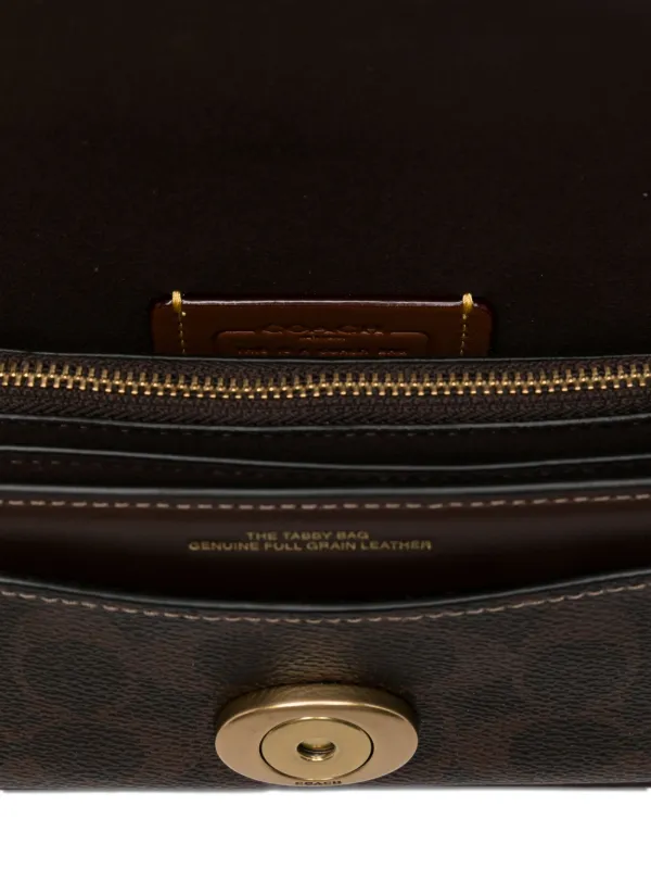 Coach Tabby Flap Shoulder Bag | Brown | FARFETCH ZA