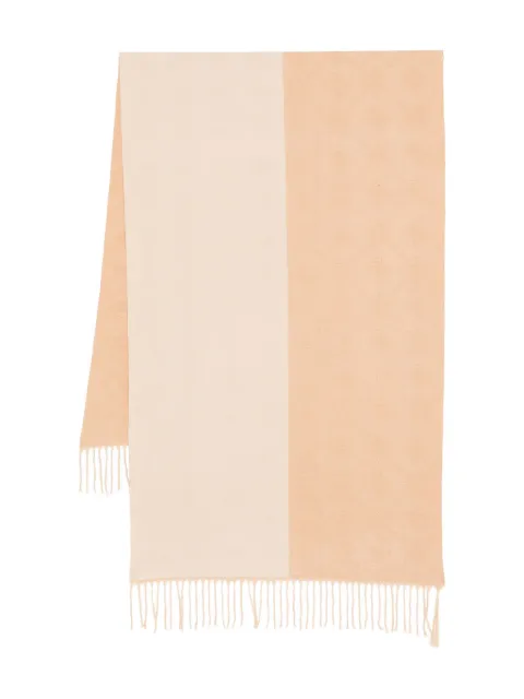 GUESS USA fringed two-tone scarf