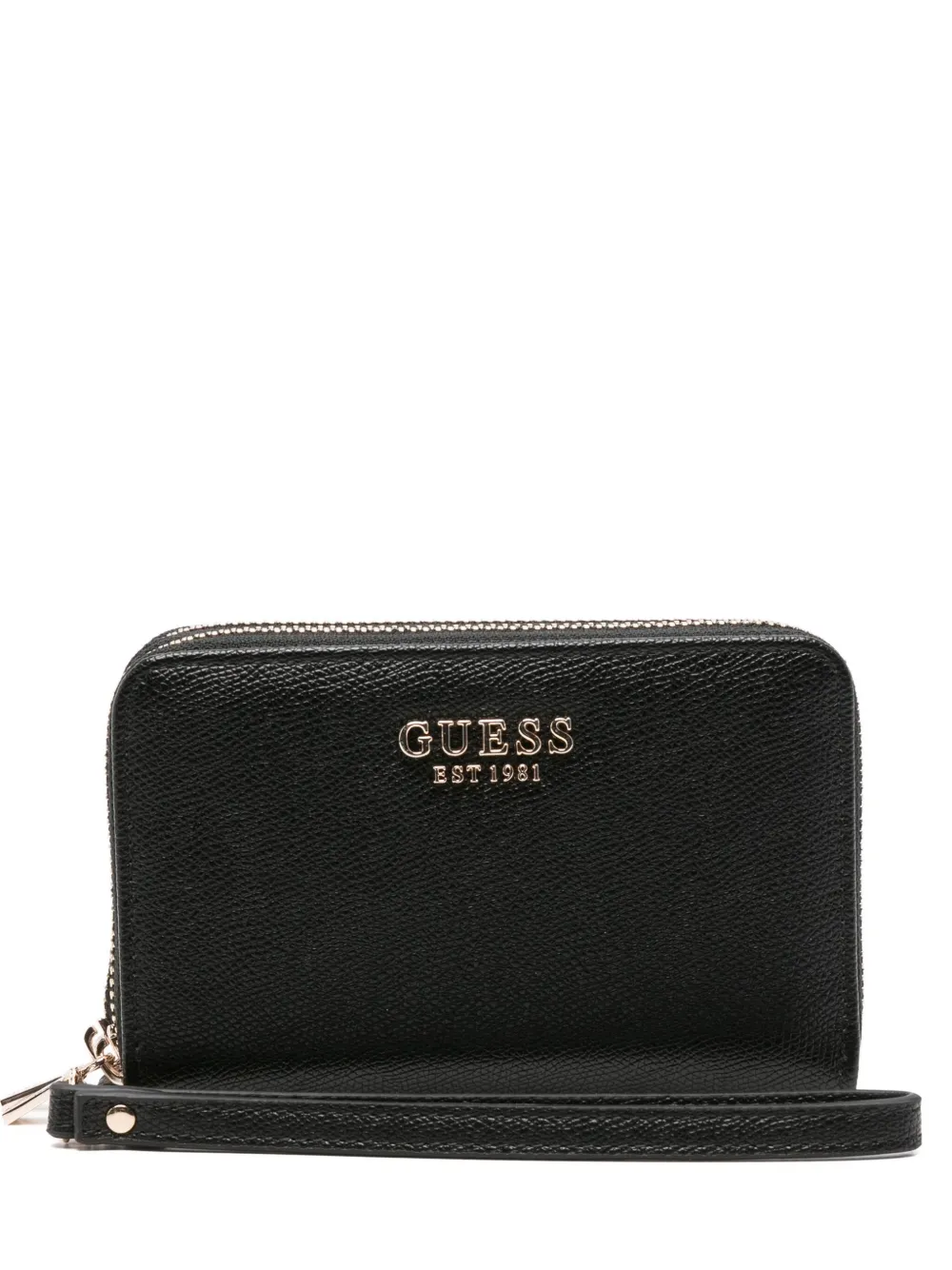 GUESS USA logo-plaque zip wallet | Black | Image 1