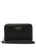 GUESS USA logo-plaque zip wallet - Black