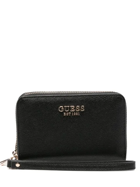 GUESS USA cartera con placa del logo y cierre