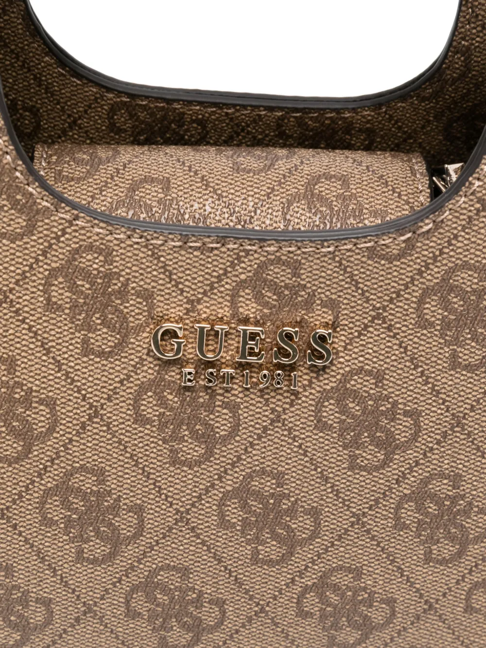Guess Usa Calista Shoulder Bag In Neutral
