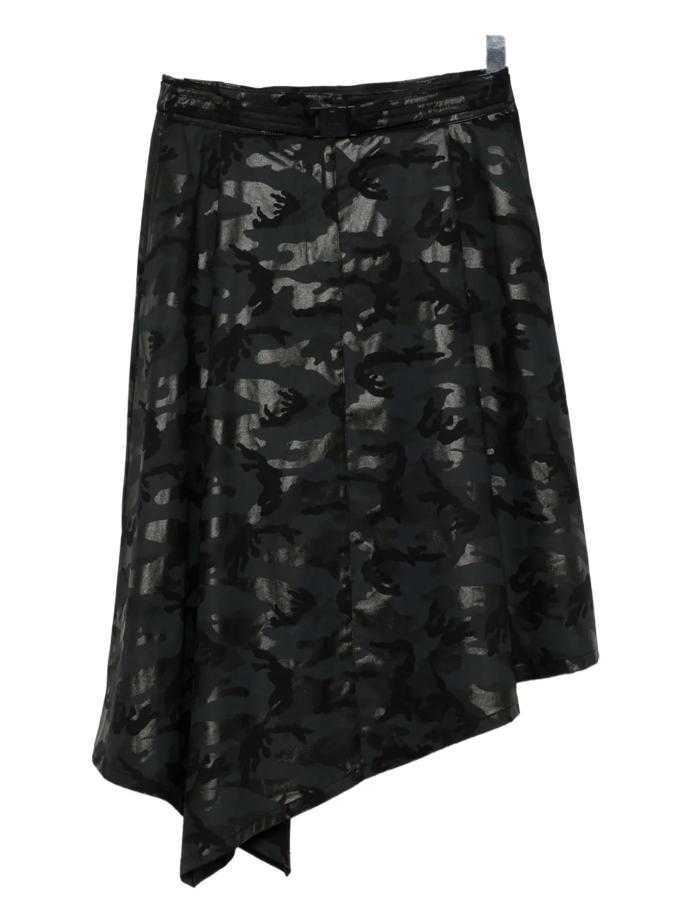 Juun.J asymmetric camouflage skirt | Grey | Image 1