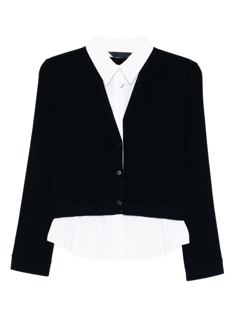 Juun.J cardigan layered shirt pullover | Blue | Image 1