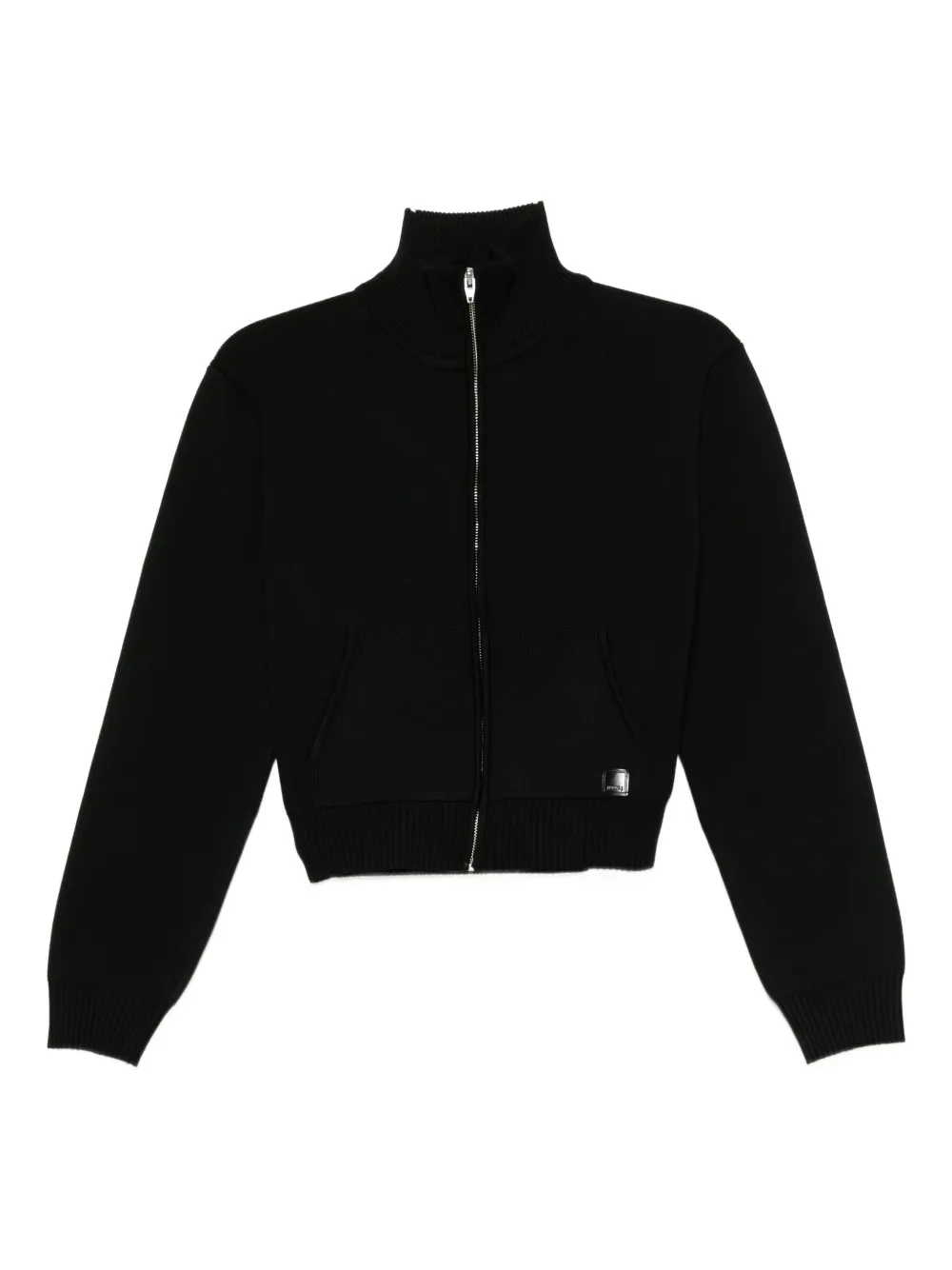 Juun.J Intarsia vest met logo Zwart