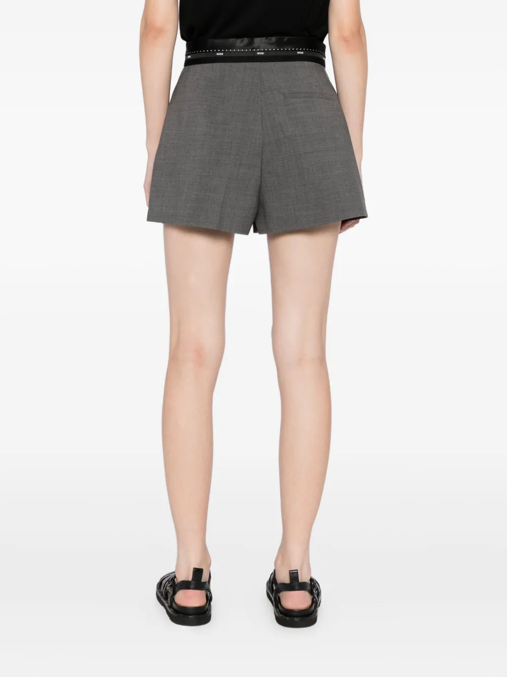 MSGM Shorts met logoband Grijs