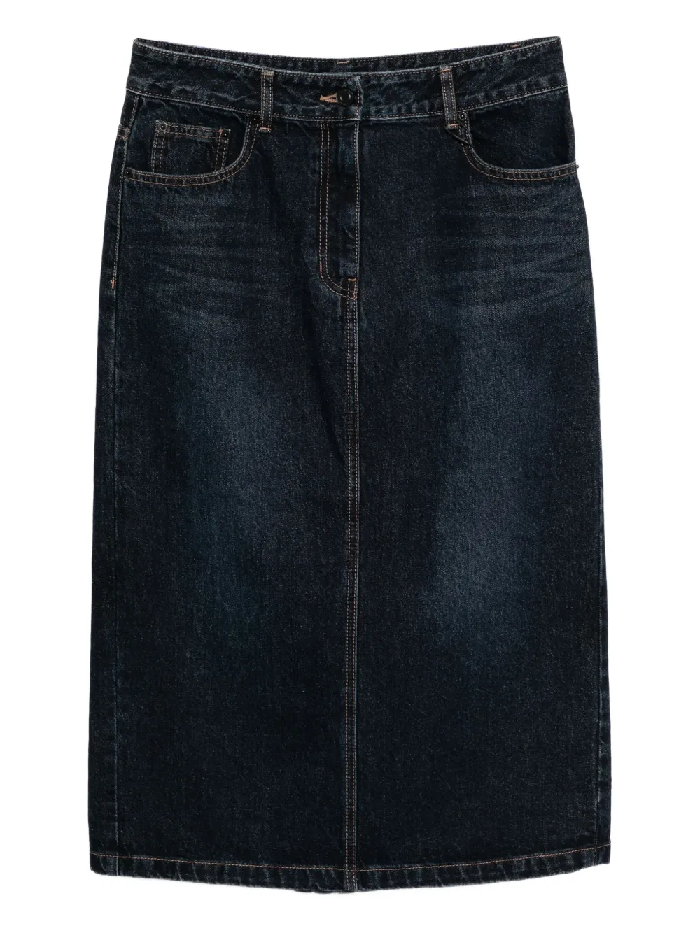 Juun.J button fasten denim skirt | Blue | Image 1