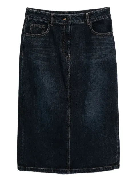 Juun.J button fasten denim skirt 