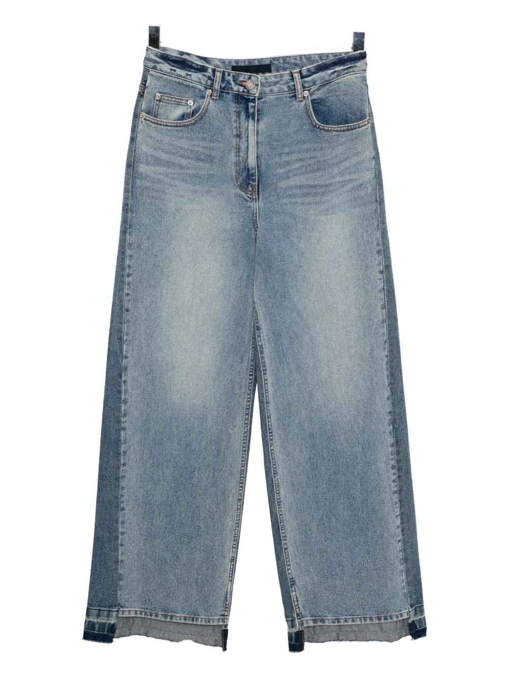 Juun.J flared contrast denim | Blue | Image 1