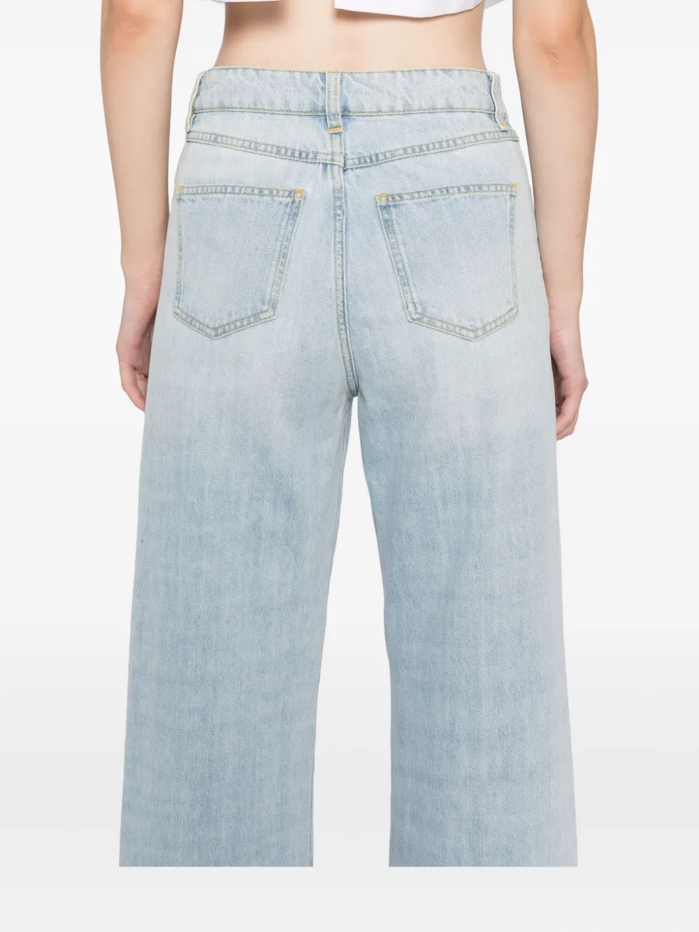Giambattista Valli Logo-button Jeans In Blue