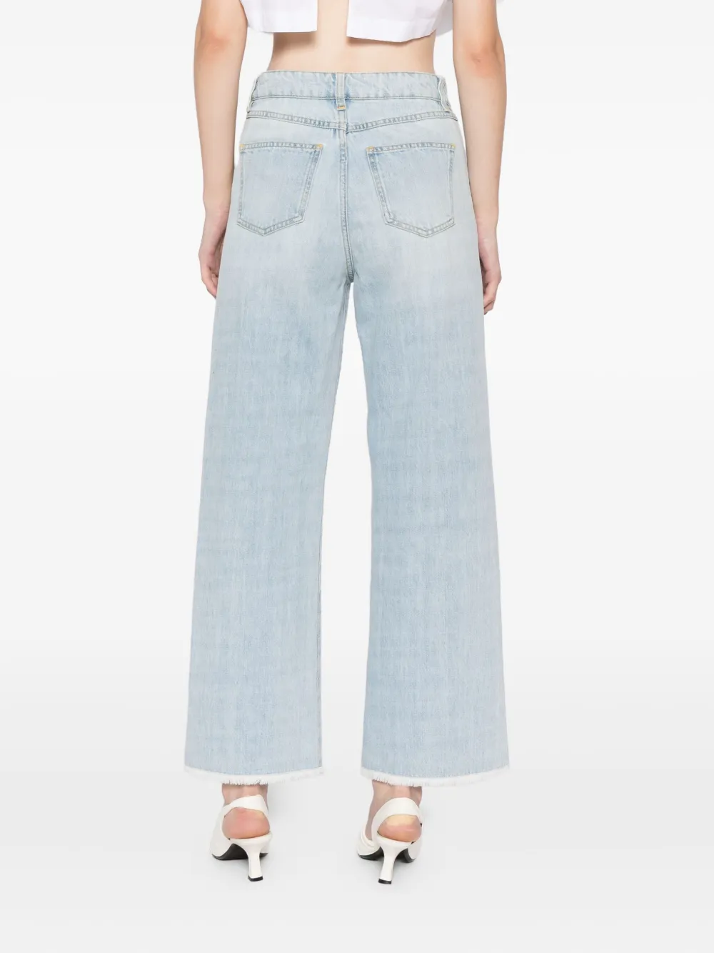 Giambattista Valli Logo-button Jeans In Blue