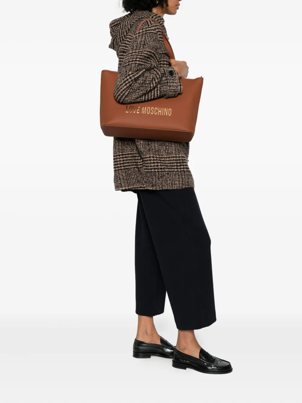 Love Moschino Love Tote Bag In Brown