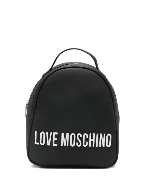 Love Moschino mochila con placa del logo