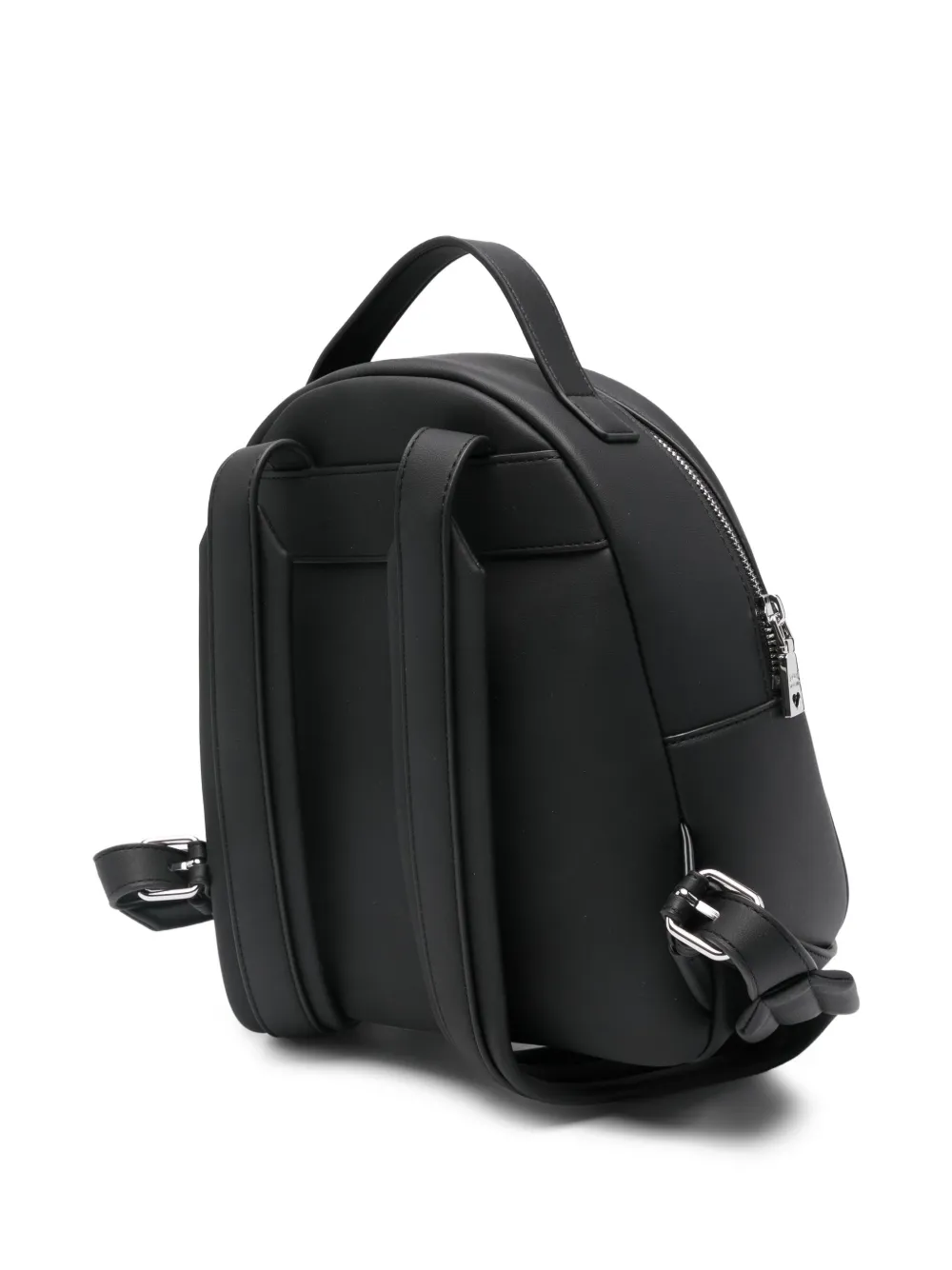 Love Moschino Rugzak met logoplakkaat Zwart