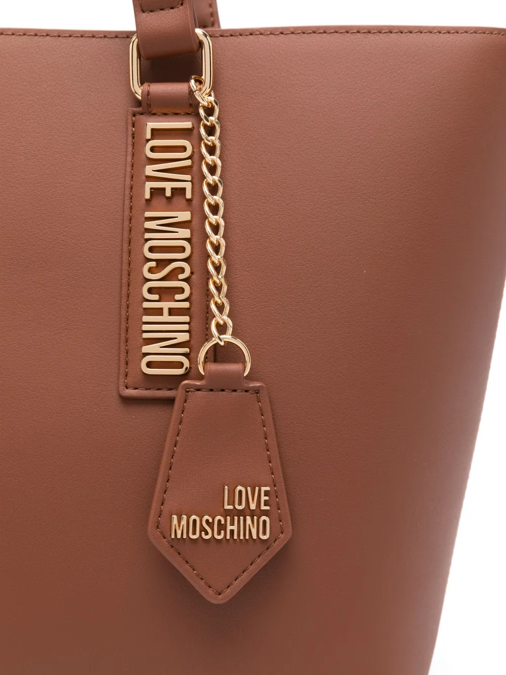 Love Moschino Pure Essential Tote Bag In Brown