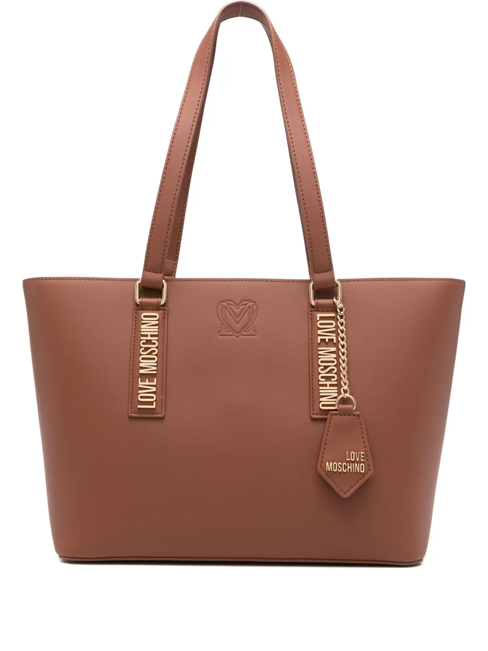 Love Moschino Pure Essential Tote Bag In Brown