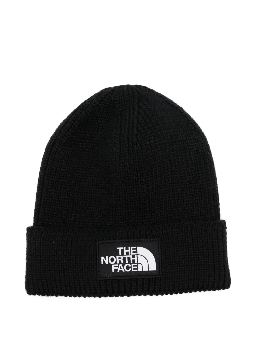 The North Face Tnf™ Logo Box Cuffed Beanie Hat In Black