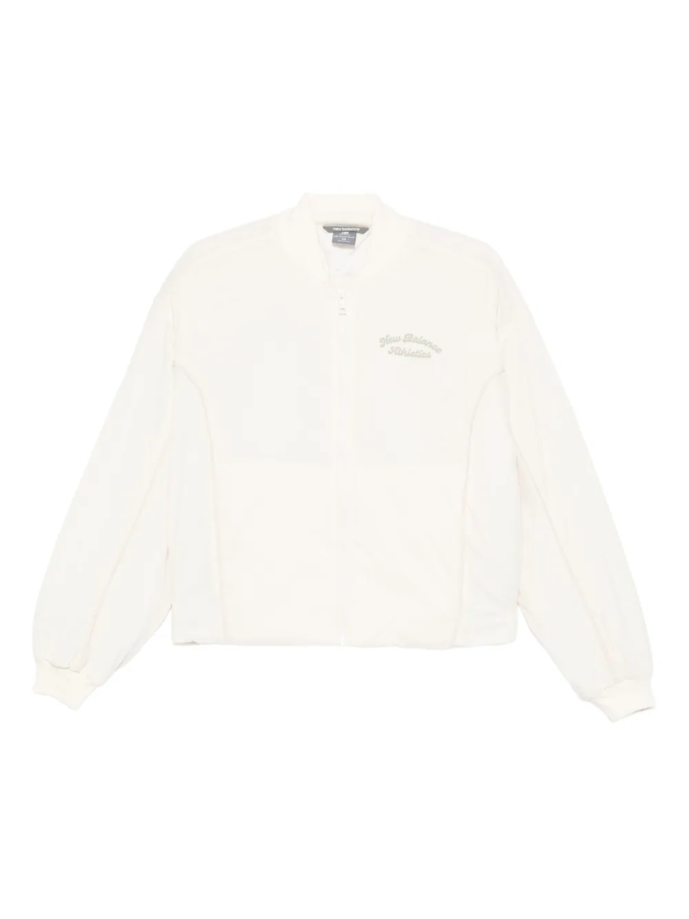 New Balance embroidered zip-up jacket - ホワイト New Balance embroidered zip-up jacket - ホワイト