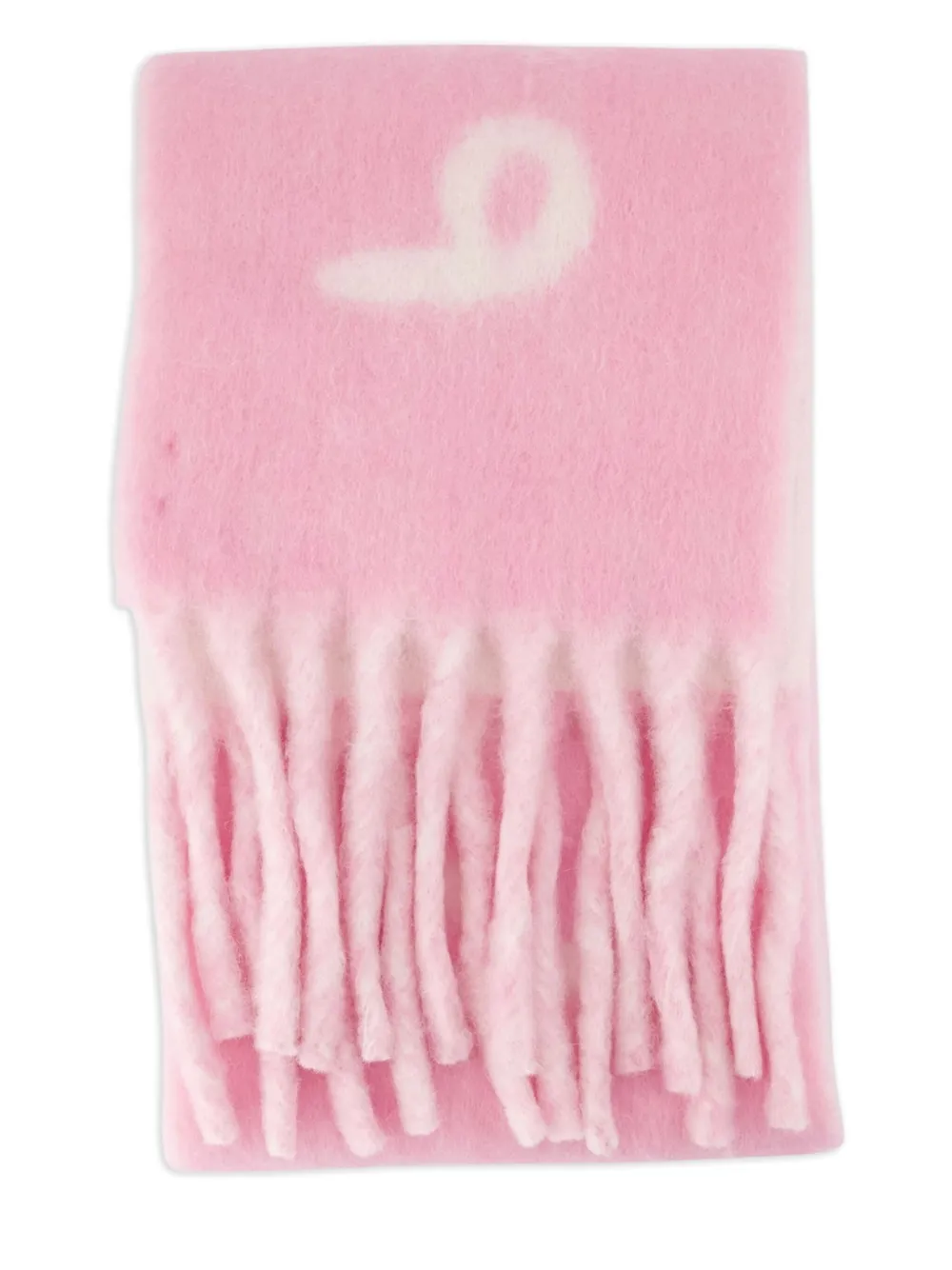 Burberry bufanda con logo en intarsia y flecos | rosado | Image 1
