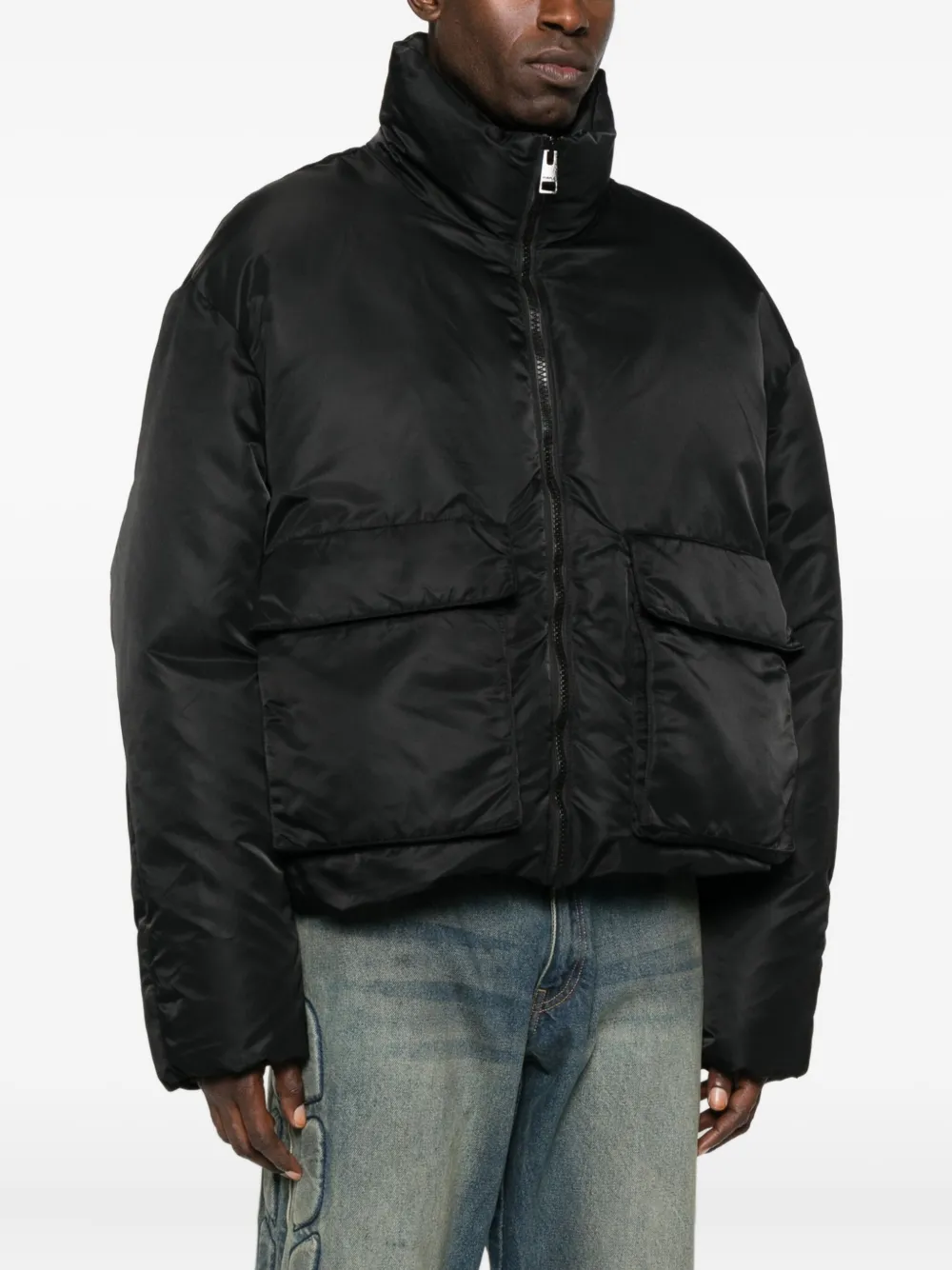 Purple Brand Jack met klepzak en rits Zwart