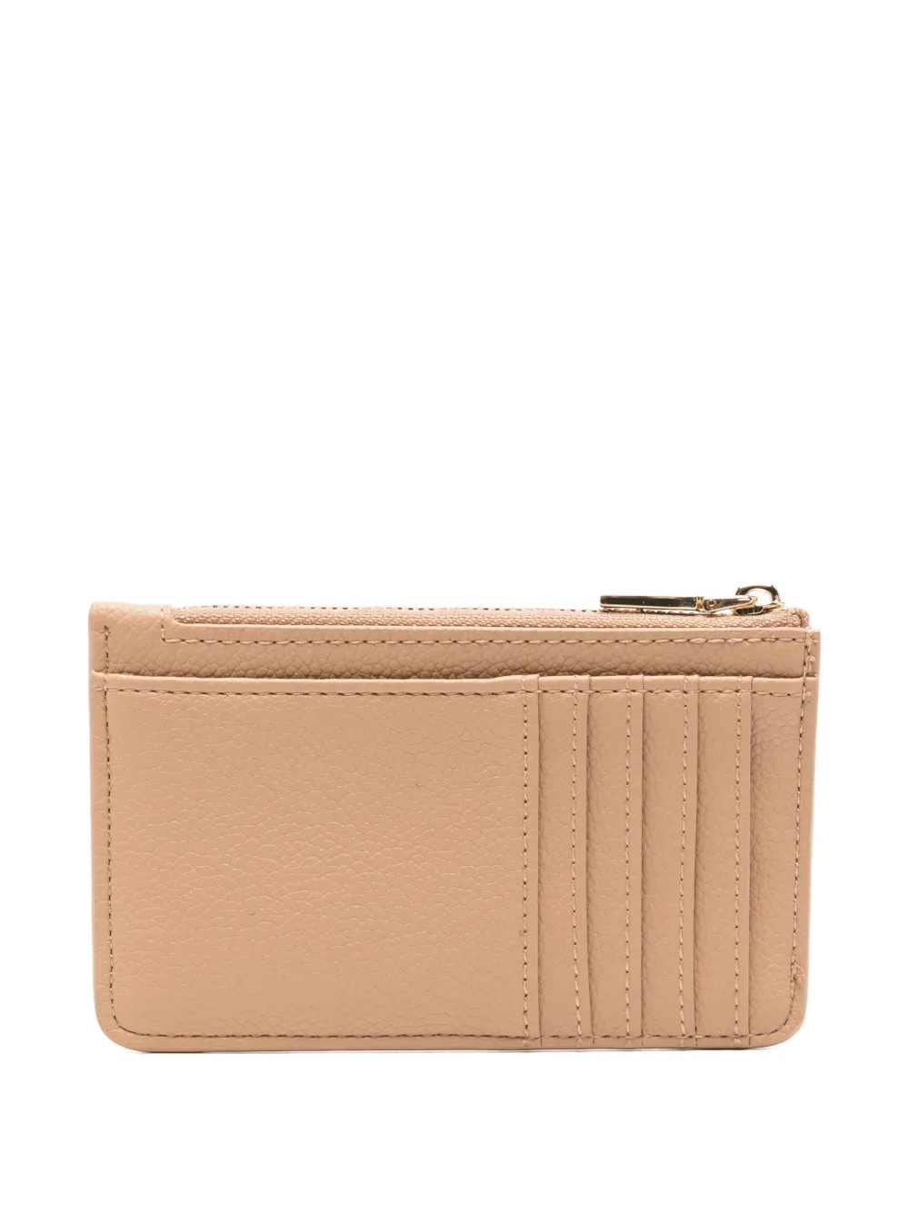 Love Moschino logo-plaque wallet - Beige